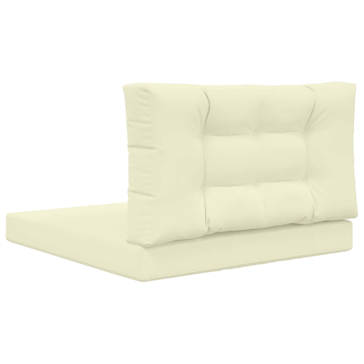 Cuscino per divano da esterno 2 pcs Crema Poliestere | homemem39