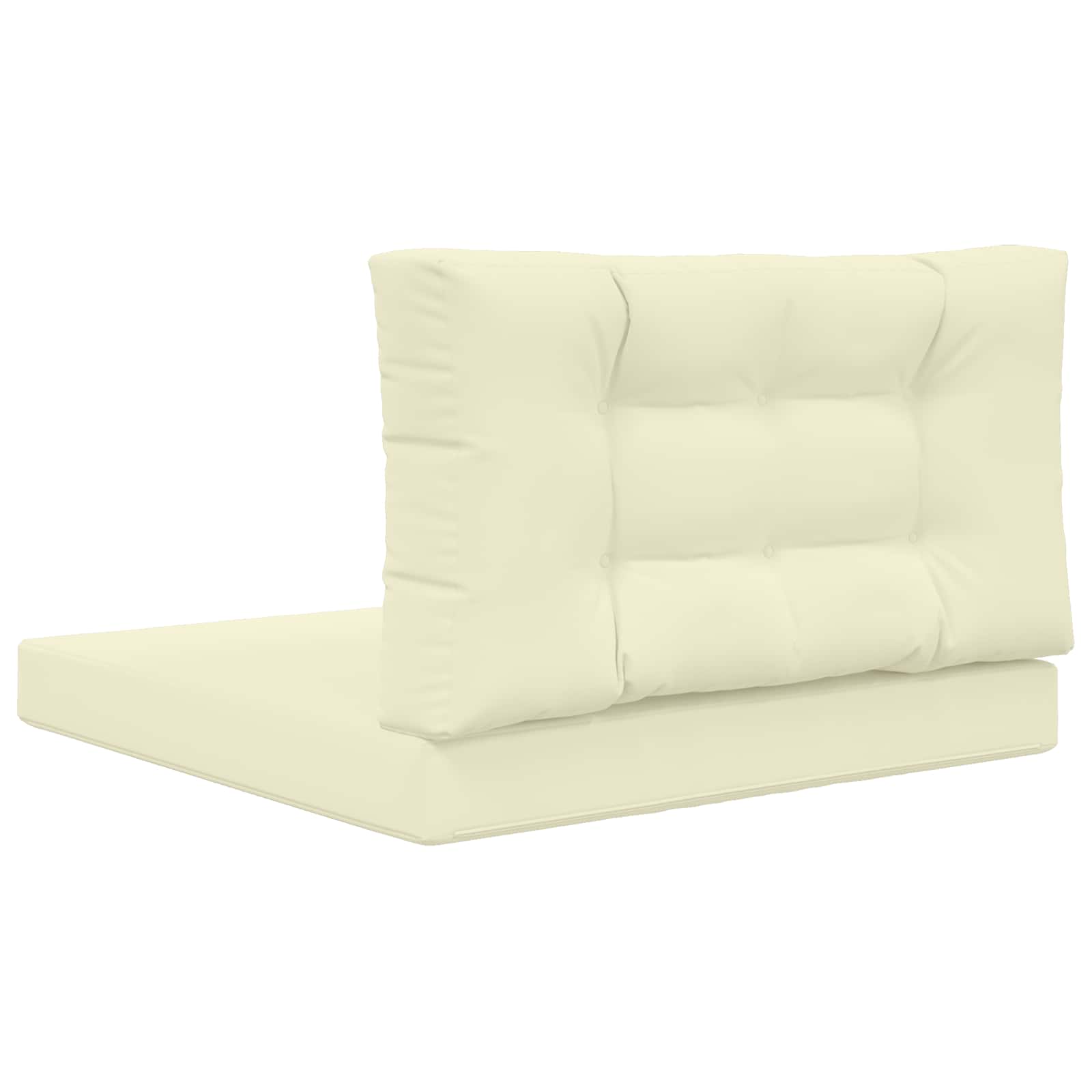 Cuscino per divano da esterno 2 pcs Crema Poliestere | homemem39