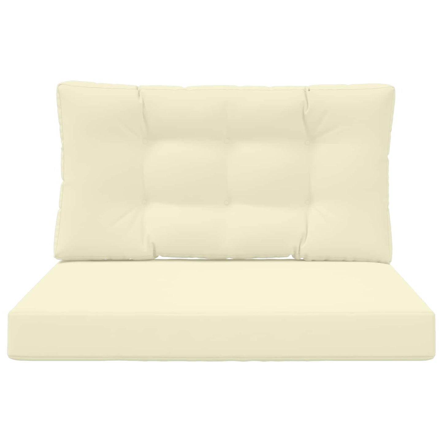 Cuscino per divano da esterno Poliestere Crema 80 x 80 x 8 cm