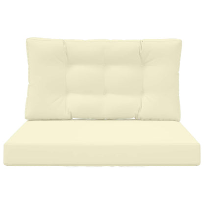 Cuscino per divano da esterno Poliestere Crema 80 x 80 x 8 cm