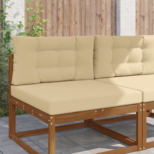 Cuscino per divano da esterno Poliestere Beige 80 x 80 cm - homemem39