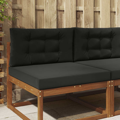 Cuscino per divano da esterno 2 pcs Nero Poliestere | homemem39