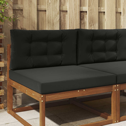 Cuscino per divano da esterno 2 pcs Nero Poliestere | homemem39