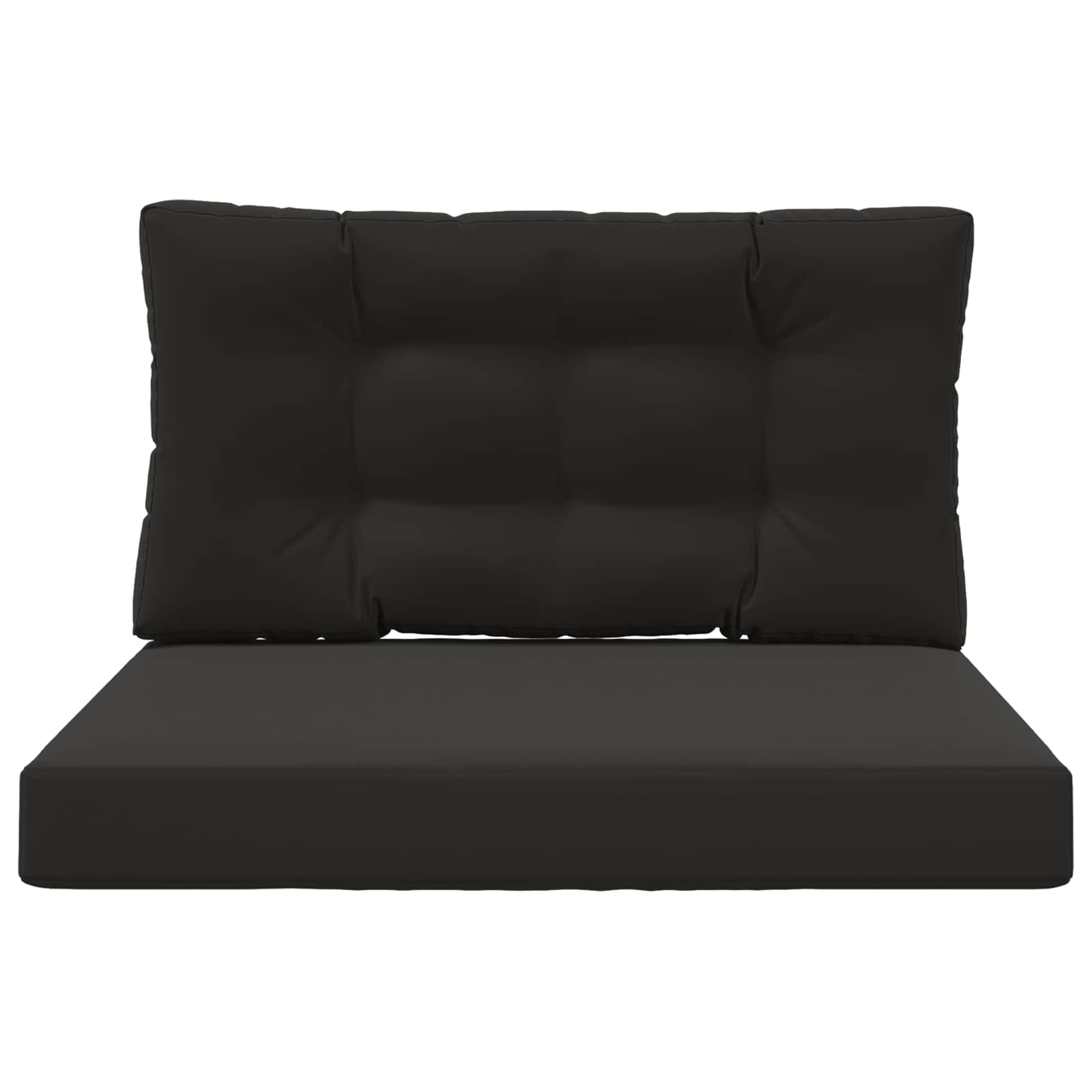 Cuscino per divano da esterno 2 pcs Nero Poliestere | homemem39