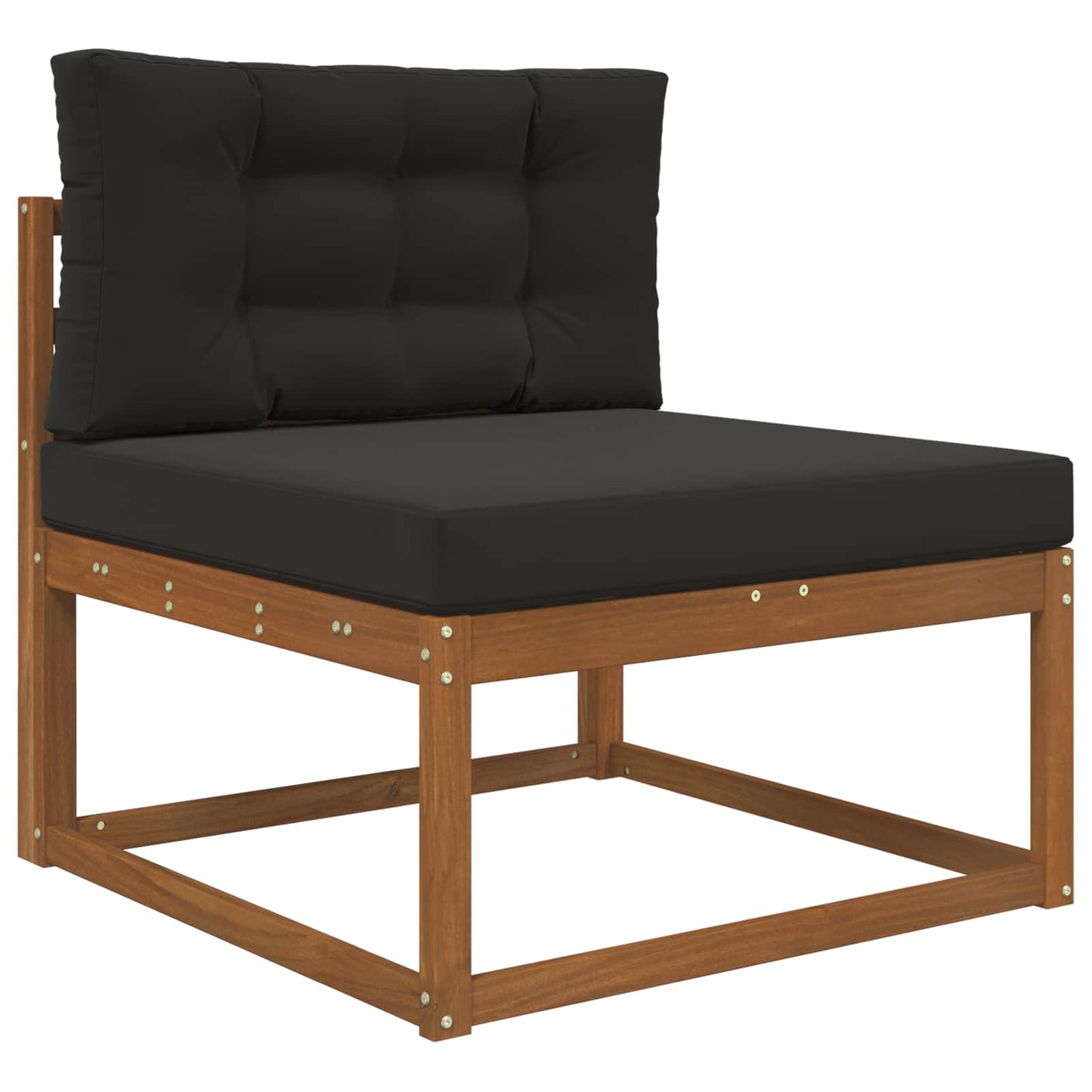 Cuscino per divano da esterno 2 pcs Nero Poliestere | homemem39