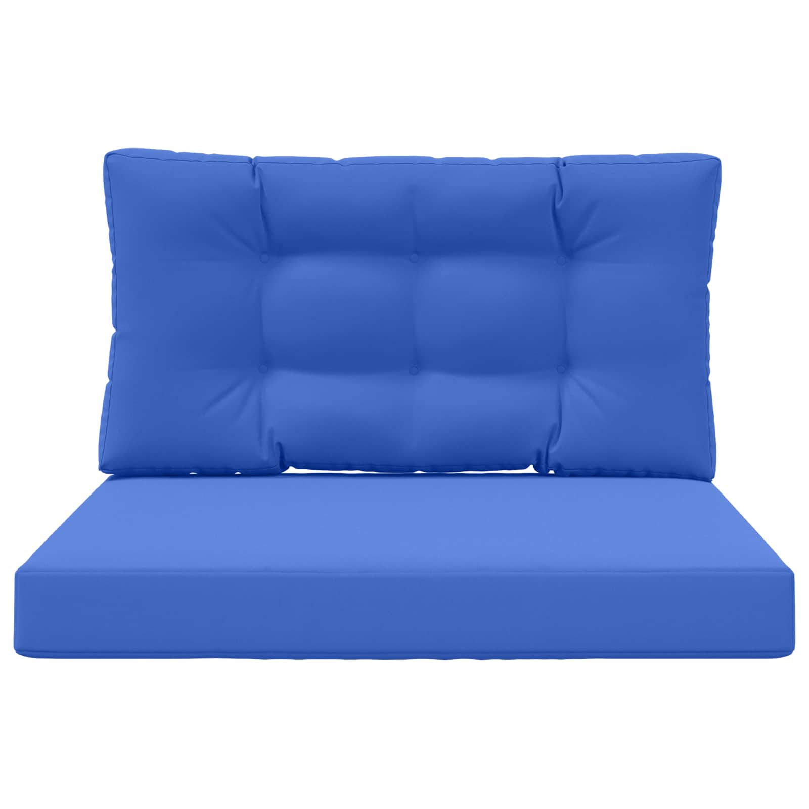 Cuscino per divano da esterno 2 pcs Blu Reale Poliestere | homemem39