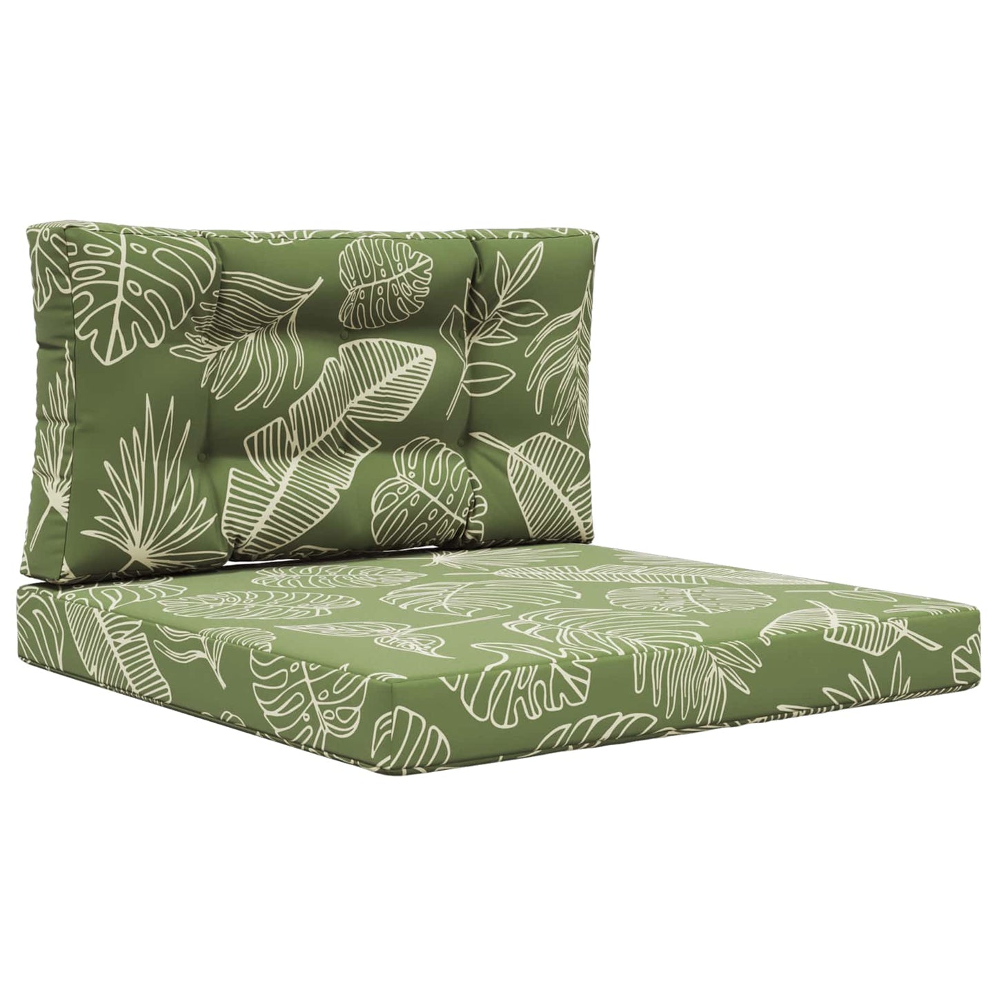 Cuscino per divano da esterno 2 pcs Design a foglia Poliestere | homemem39