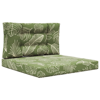 Cuscino per divano da esterno 2 pcs Design a foglia Poliestere | homemem39