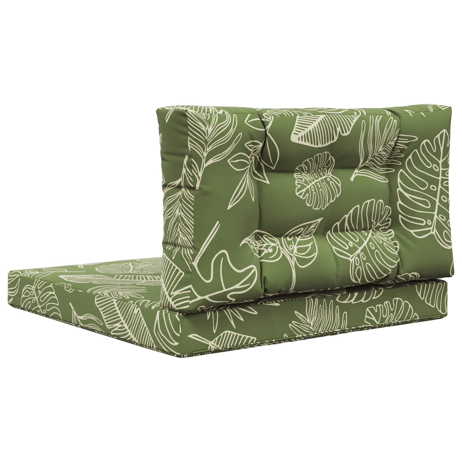 Cuscino per divano da esterno 2 pcs Design a foglia Poliestere | homemem39
