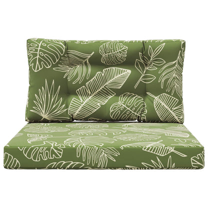 Cuscino per divano da esterno 2 pcs Design a foglia Poliestere | homemem39