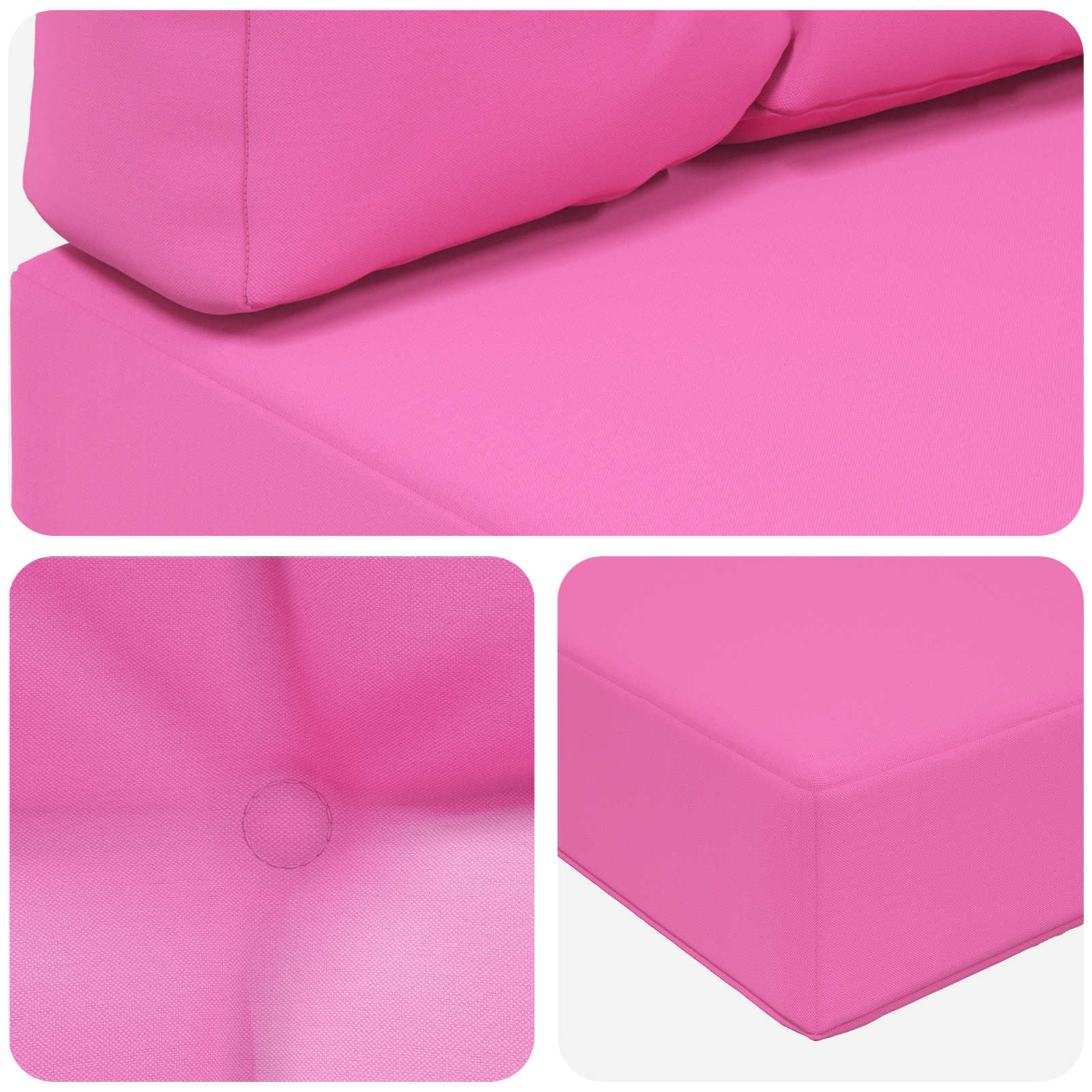 Cuscino per divano da esterno 2 pcs Rosa Poliestere | homemem39