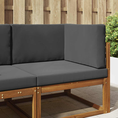 Cuscino per divano da esterno 3 pcs Antracite Poliestere | homemem39