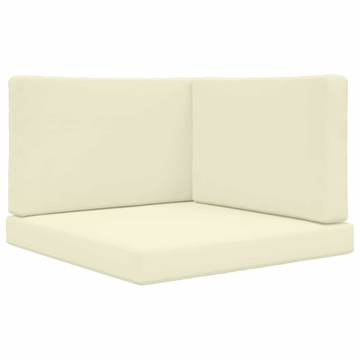 Cuscino per divano da esterno 3 pcs Crema Poliestere | homemem39