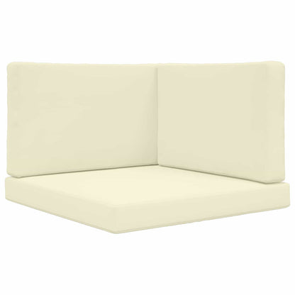 Cuscino per divano da esterno 3 pcs Crema Poliestere | homemem39