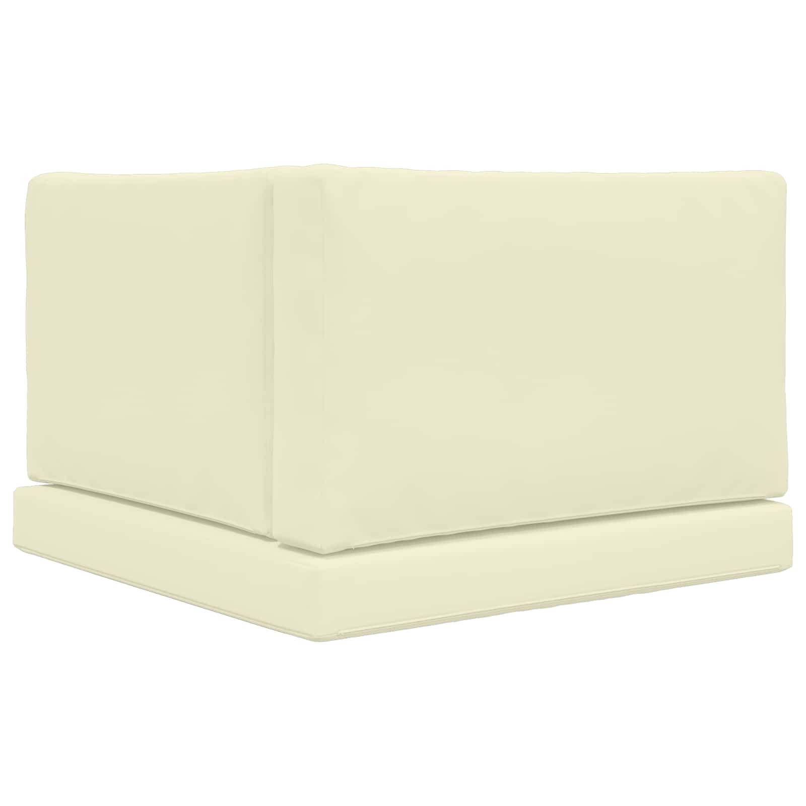 Cuscino per divano da esterno 3 pcs Crema Poliestere | homemem39