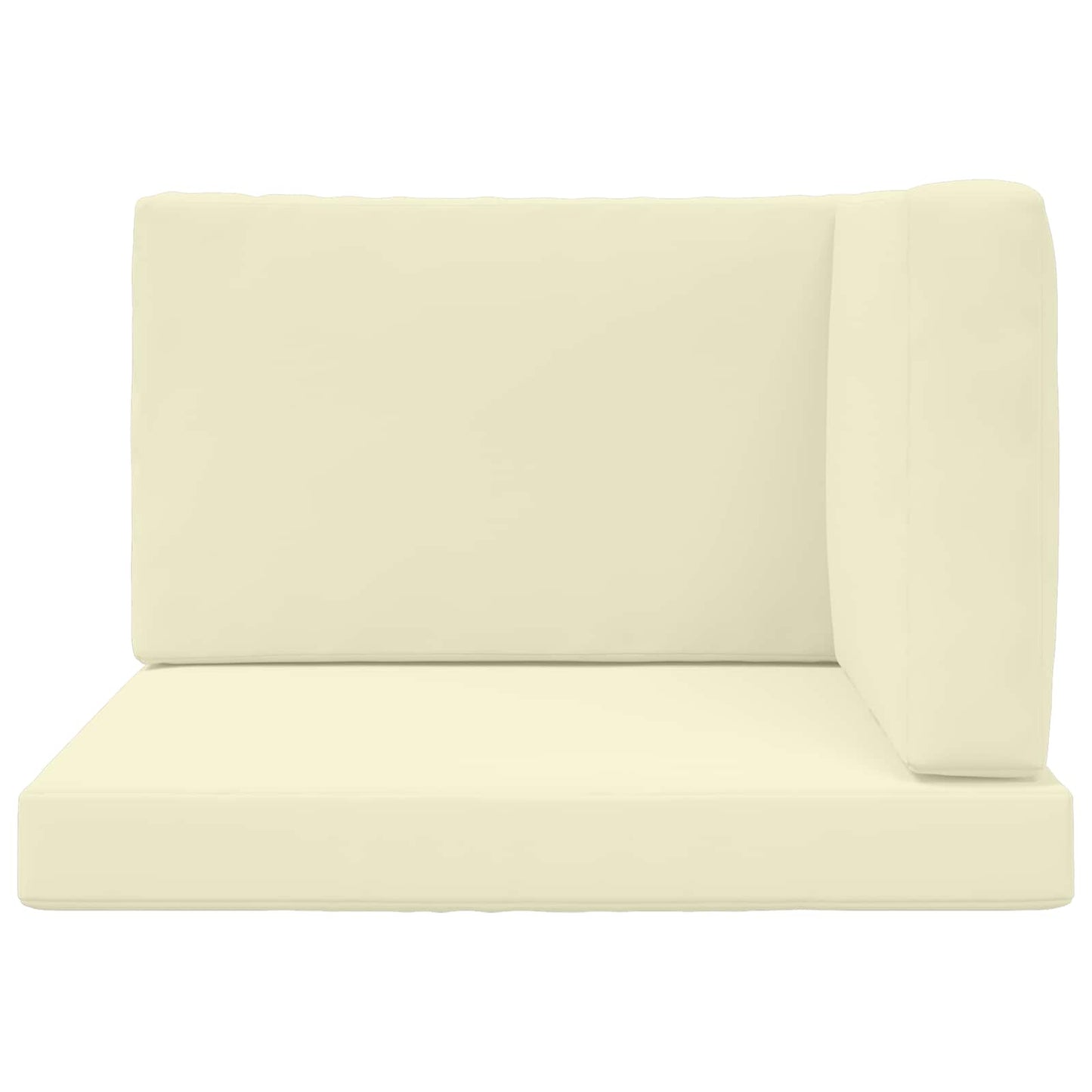 Cuscino per divano da esterno 3 pcs Crema Poliestere | homemem39