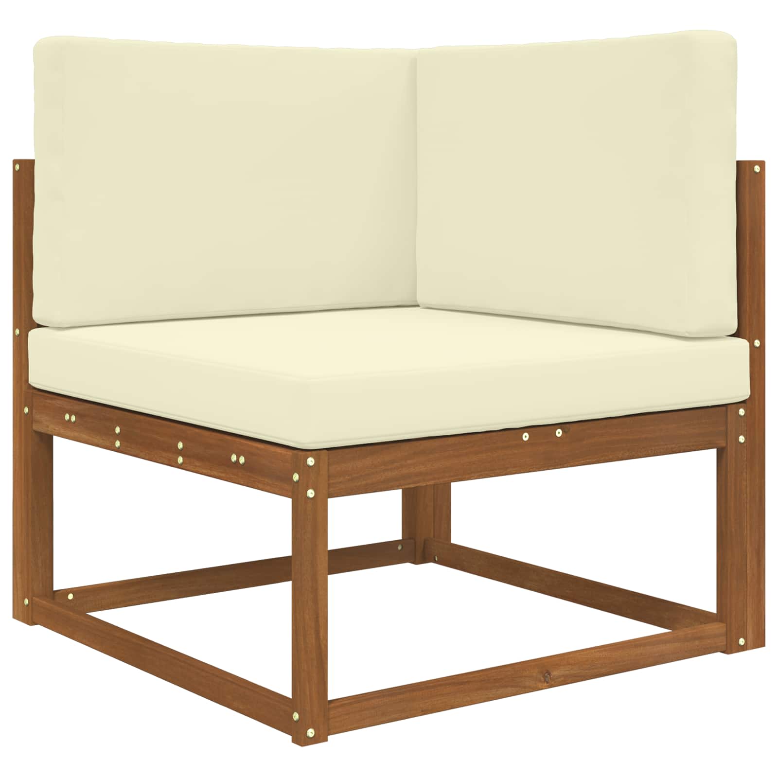 Cuscino per divano da esterno 3 pcs Crema Poliestere | homemem39