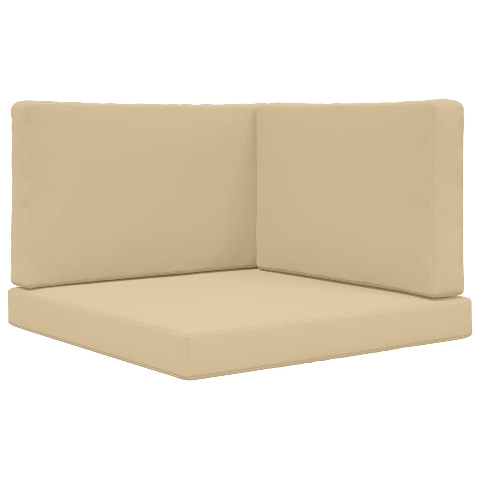 Cuscino per divano da esterno 3 pcs Beige Poliestere | homemem39