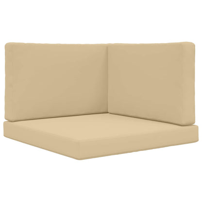 Cuscino per divano da esterno 3 pcs Beige Poliestere | homemem39