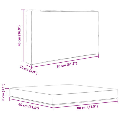 Cuscino per divano da esterno 3 pcs Verde Poliestere | homemem39