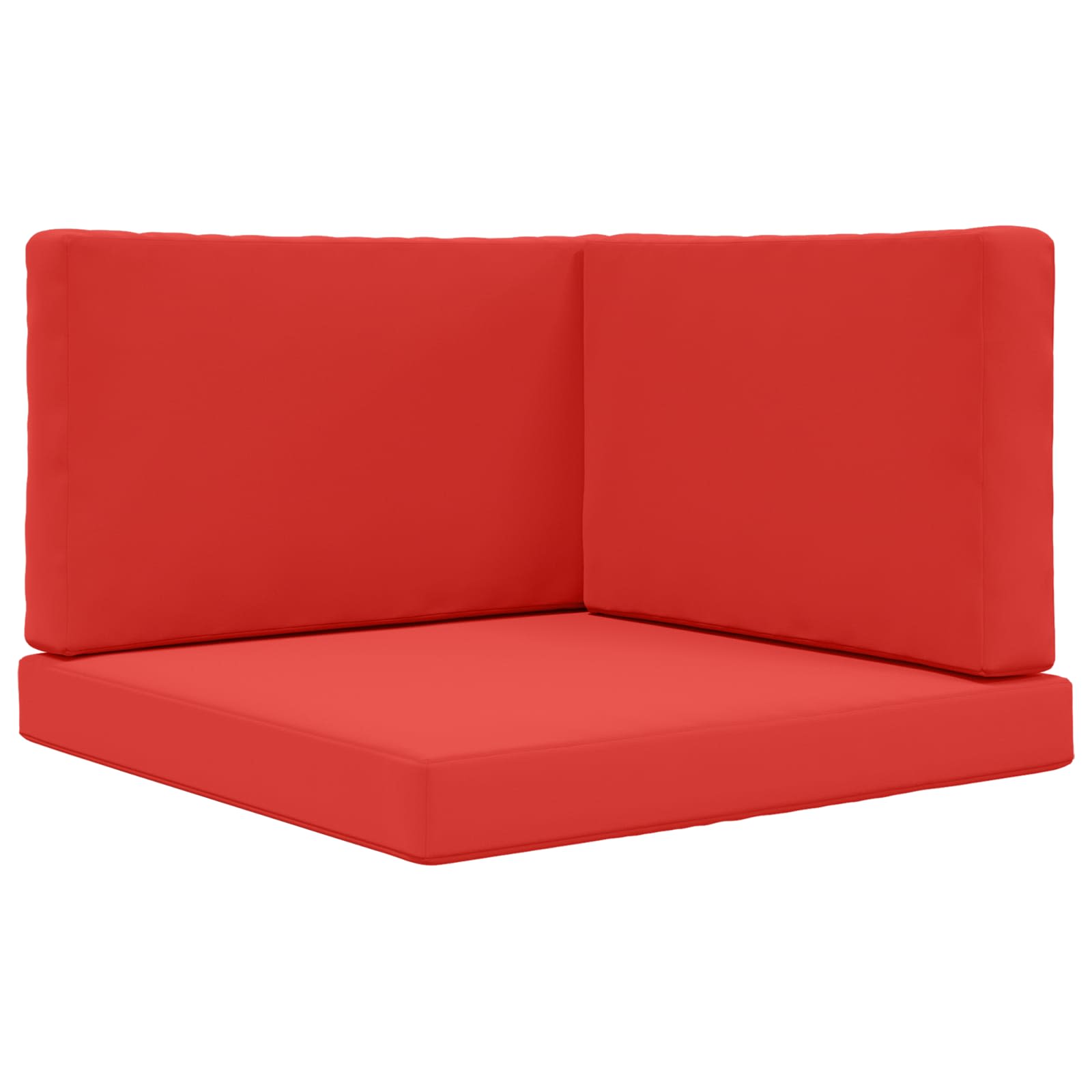Cuscino per divano da esterno 3 pcs Rosso Poliestere | homemem39