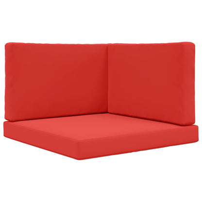 Cuscino per divano da esterno 3 pcs Rosso Poliestere | homemem39