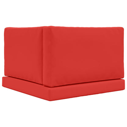 Cuscino per divano da esterno 3 pcs Rosso Poliestere | homemem39