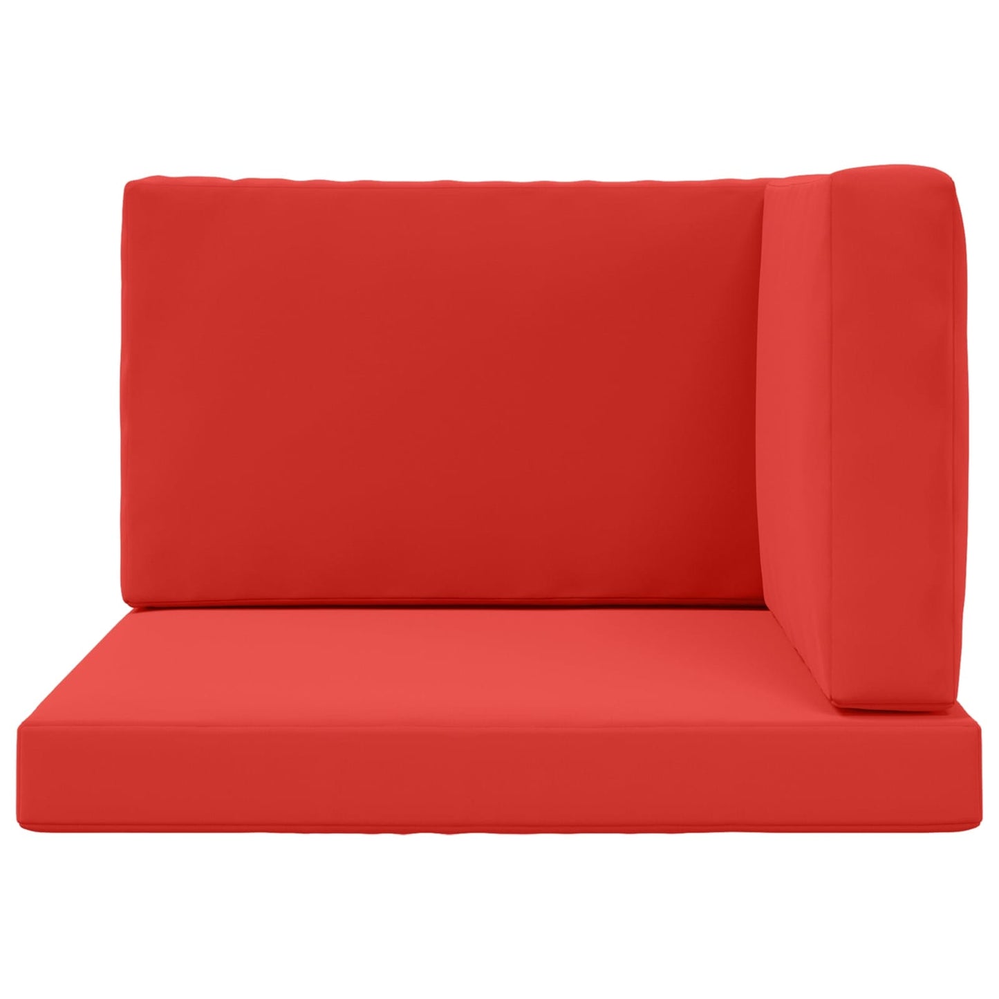 Cuscino per divano da esterno 3 pcs Rosso Poliestere | homemem39