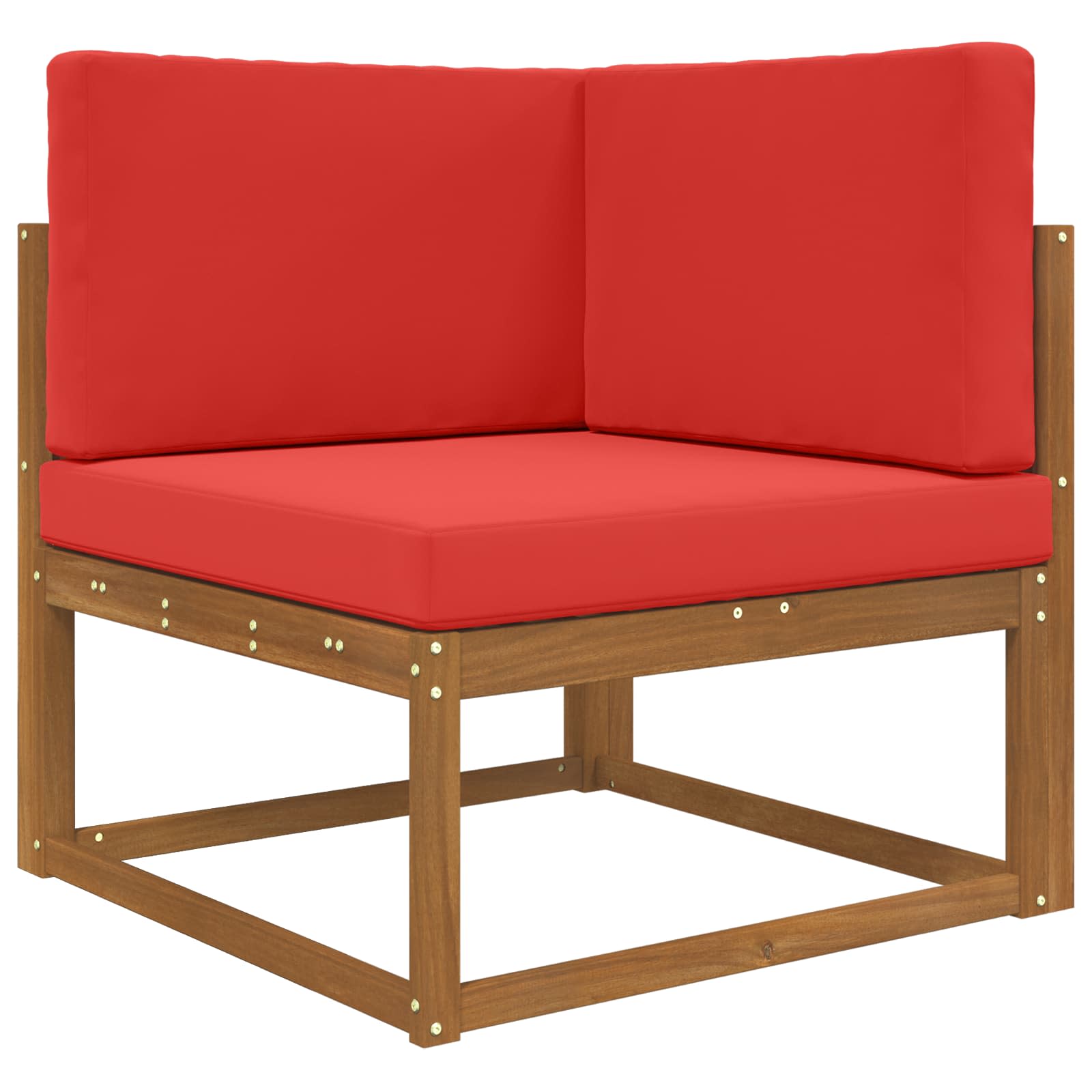 Cuscino per divano da esterno 3 pcs Rosso Poliestere | homemem39