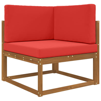 Cuscino per divano da esterno 3 pcs Rosso Poliestere | homemem39