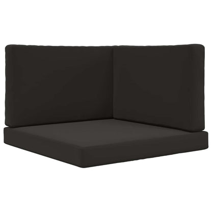 Cuscino per divano da esterno 3 pcs Nero Poliestere | homemem39