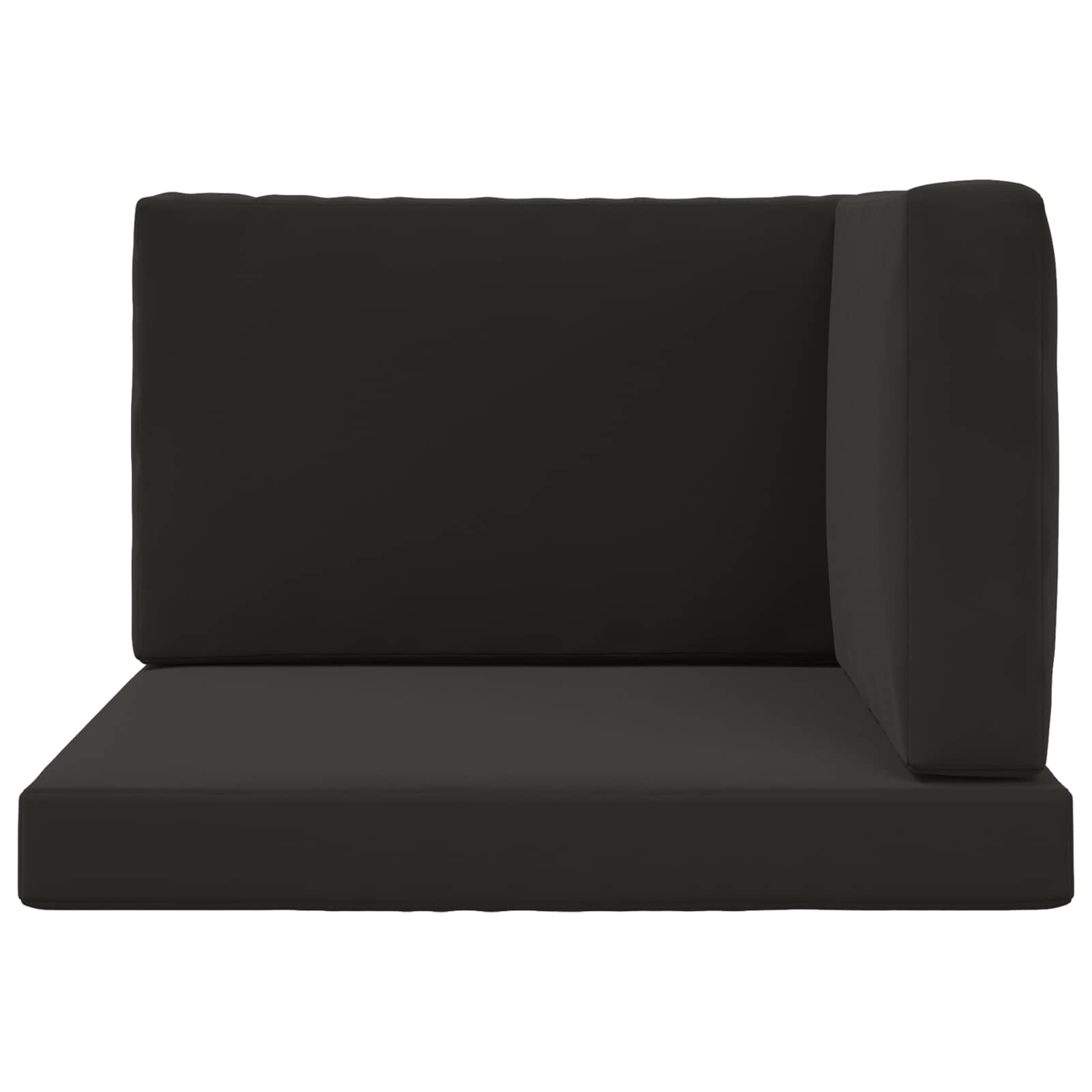 Cuscino per divano da esterno 3 pcs Nero Poliestere | homemem39