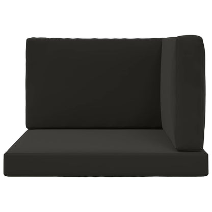 Cuscino per divano da esterno 3 pcs Nero Poliestere | homemem39