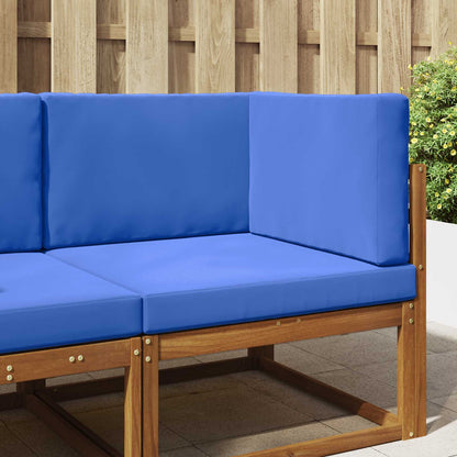 Cuscino per divano da esterno 3 pcs Blu Reale Poliestere | homemem39
