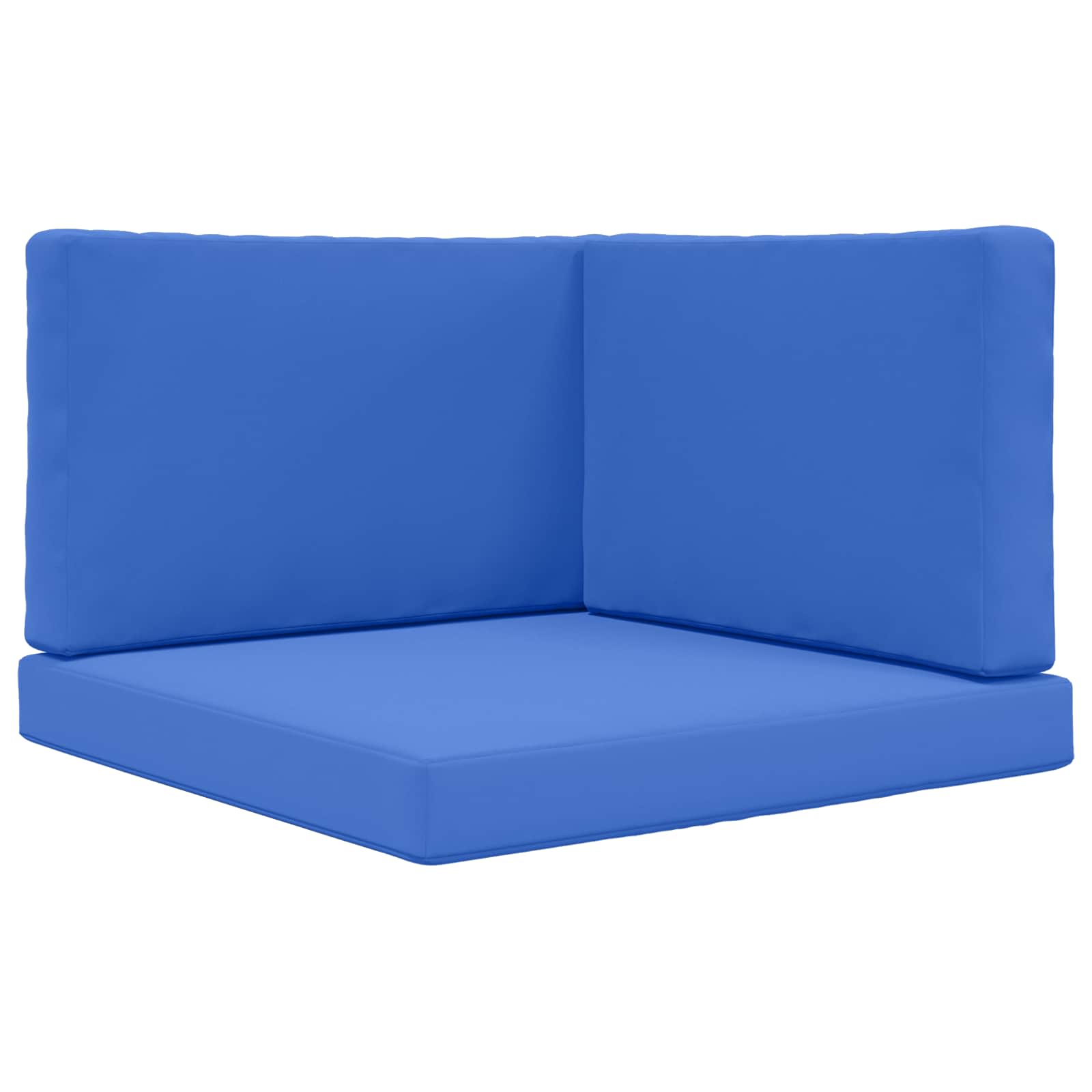Cuscino per divano da esterno 3 pcs Blu Reale Poliestere | homemem39