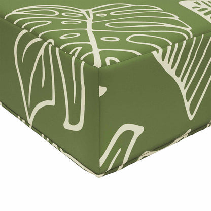 Cuscino per divano da esterno 3 pcs Design a foglia Poliestere | homemem39
