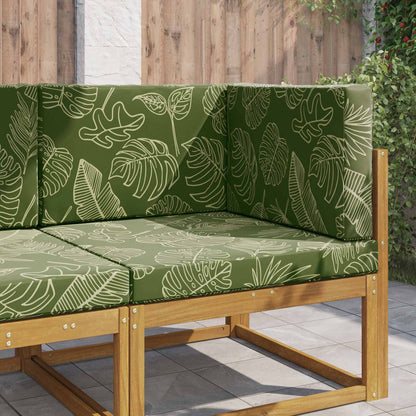Cuscino per divano da esterno 3 pcs Design a foglia Poliestere | homemem39