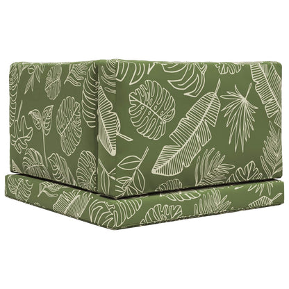 Cuscino per divano da esterno 3 pcs Design a foglia Poliestere | homemem39