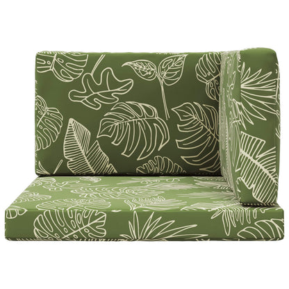 Cuscino per divano da esterno 3 pcs Design a foglia Poliestere | homemem39