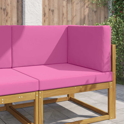 Cuscino per divano da esterno 3 pcs Rosa Poliestere | homemem39