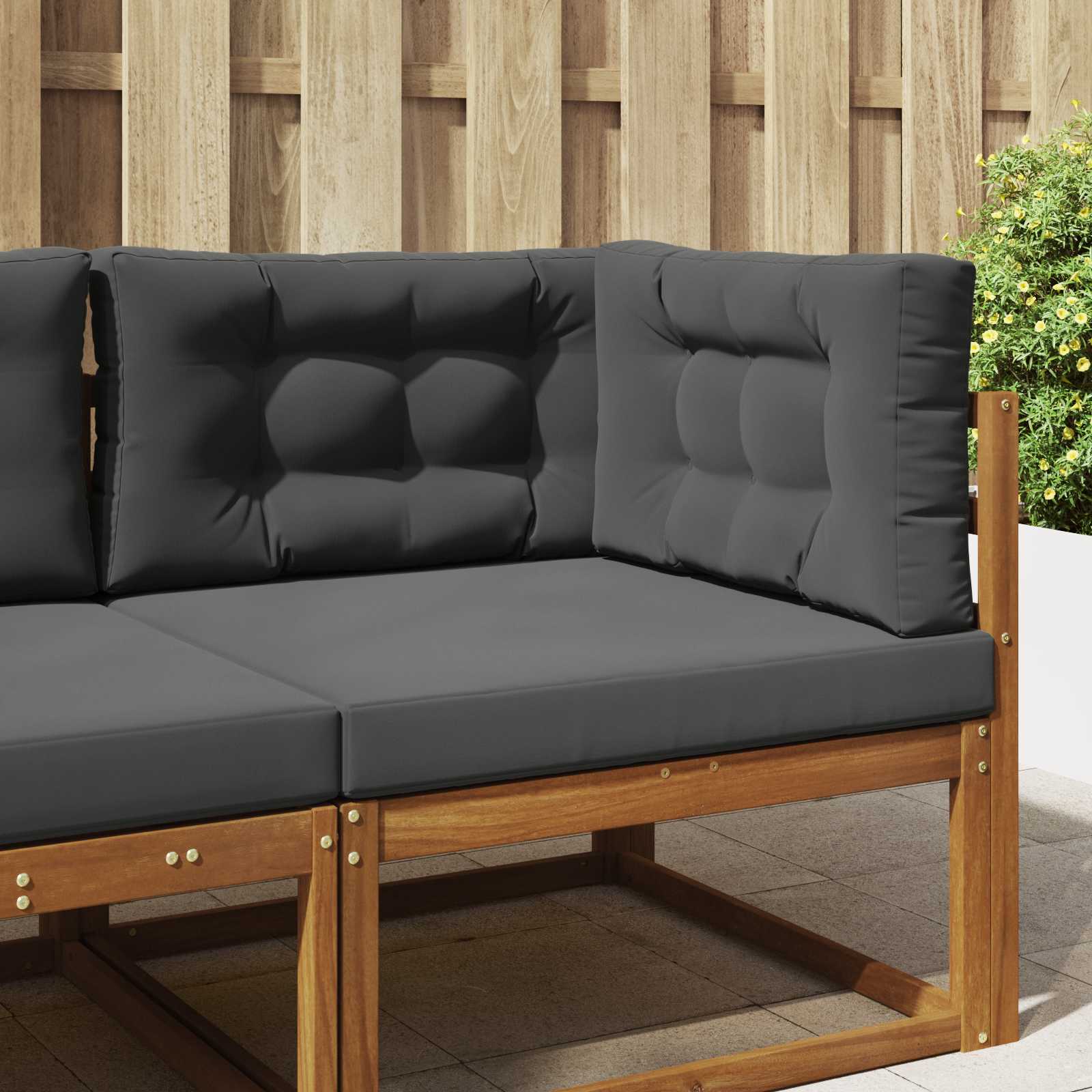 Cuscino per divano da esterno 3 pcs Antracite Poliestere | homemem39