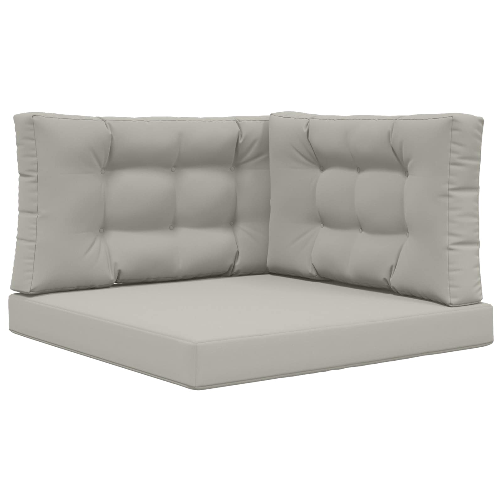 Cuscino per divano da esterno 3 pcs Grigio Poliestere | homemem39