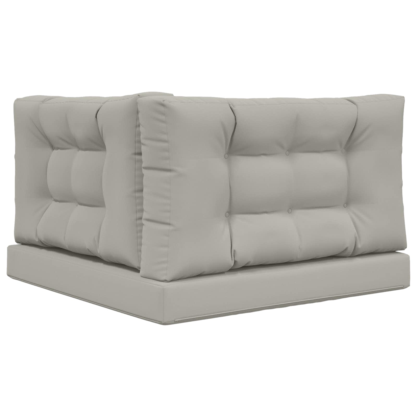 Cuscino per divano da esterno 3 pcs Grigio Poliestere | homemem39
