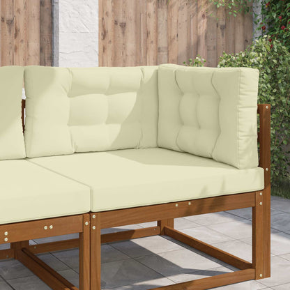 Cuscino per divano da esterno 3 pcs Crema Poliestere | homemem39