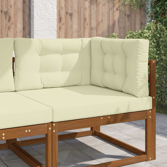 Cuscino per divano da esterno 3 pcs Crema Poliestere | homemem39