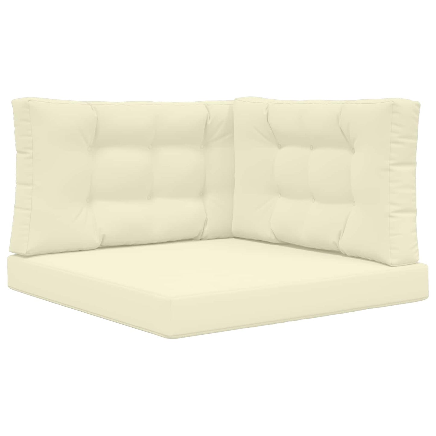 Cuscino per divano da esterno 3 pcs Crema Poliestere | homemem39