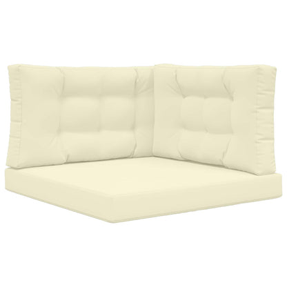 Cuscino per divano da esterno 3 pcs Crema Poliestere | homemem39