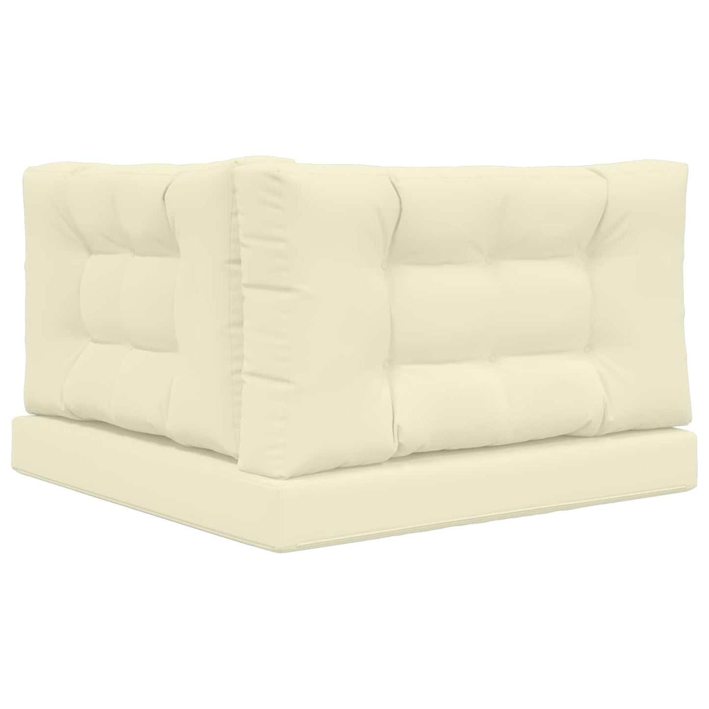 Cuscino per divano da esterno 3 pcs Crema Poliestere | homemem39