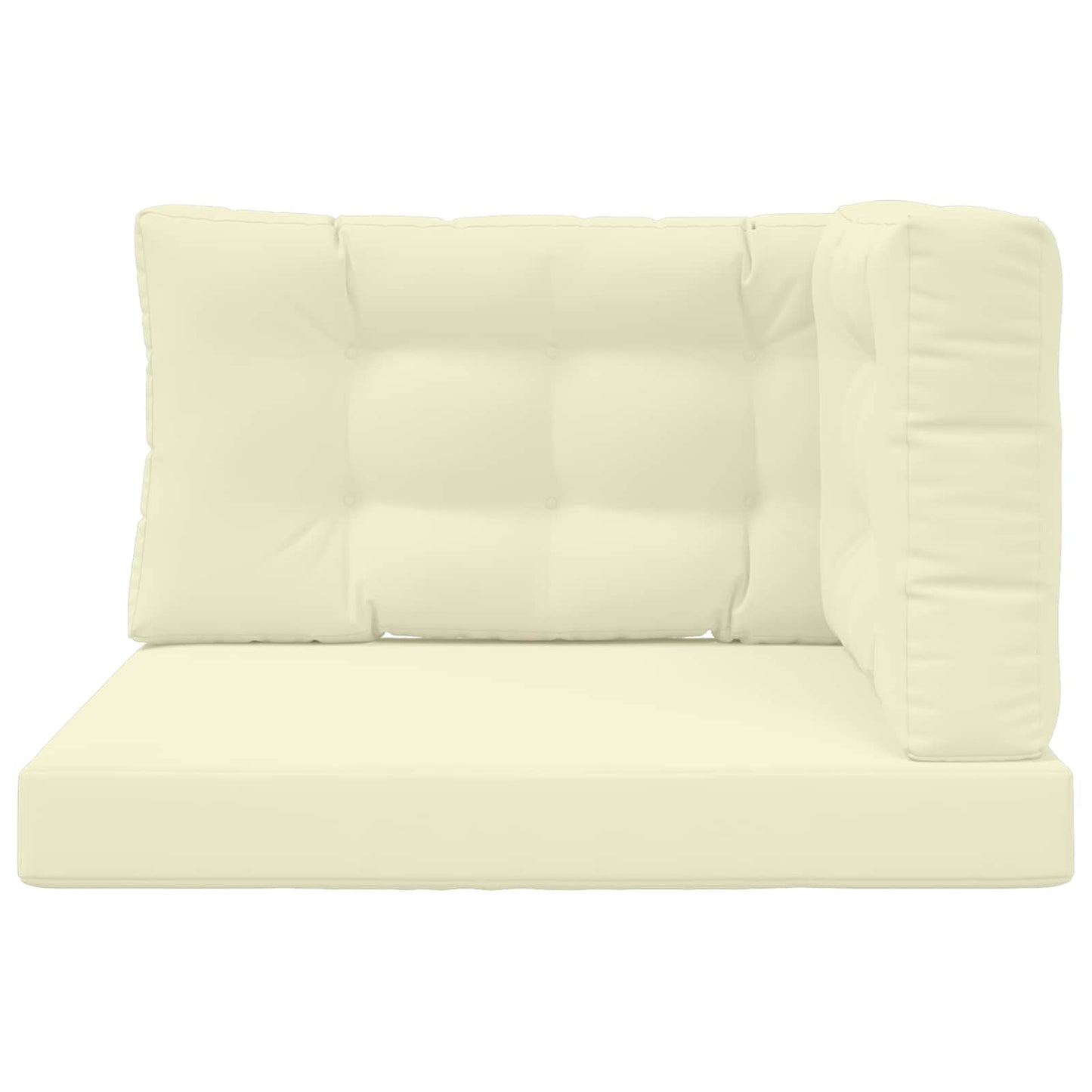 Cuscino per divano da esterno 3 pcs Crema Poliestere | homemem39