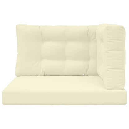 Cuscino per divano da esterno 3 pcs Crema Poliestere | homemem39